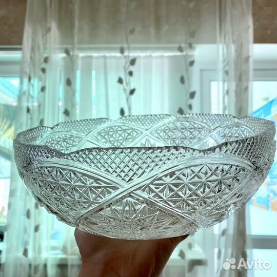 Салатник хрустальный