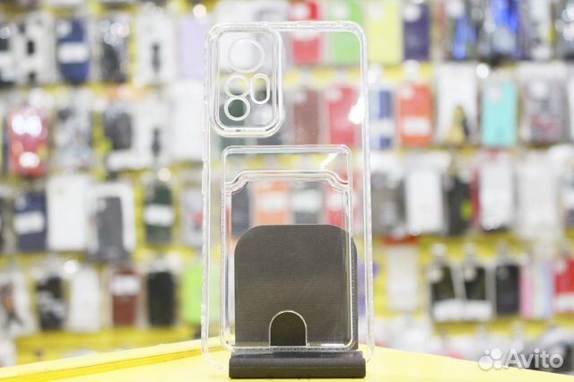 Чехол на Xiaomi Mi 12 Lite Прозрачный с Визитницей