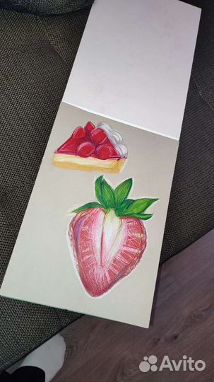 Рисунок акварельными карандашами