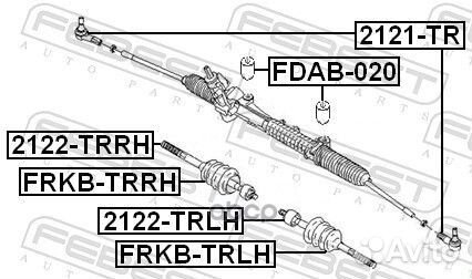 Пыльник рулевой рейки лев frkb-trlh Febest