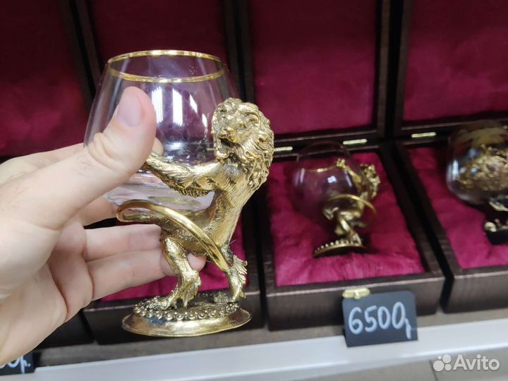 Бокал для коньяка Лев в коробке