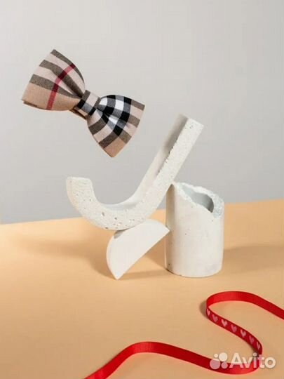 Галстук-бабочка ручной работы в стиле Берберри