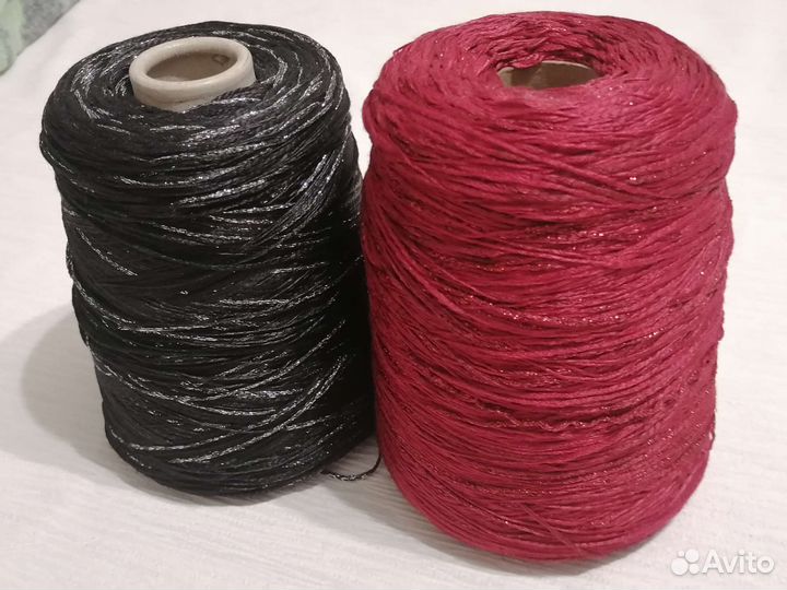 Итальянская пряжа вискоза с люрексом