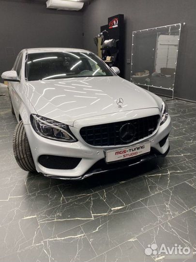 Решетка в стиле GT Black для Mercedes C-class W205