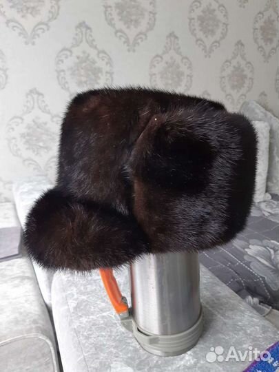 Норковая шапка мужская
