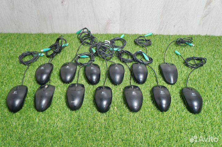 Мышь оптическая PS2 (в ассортименте) (12 штук)