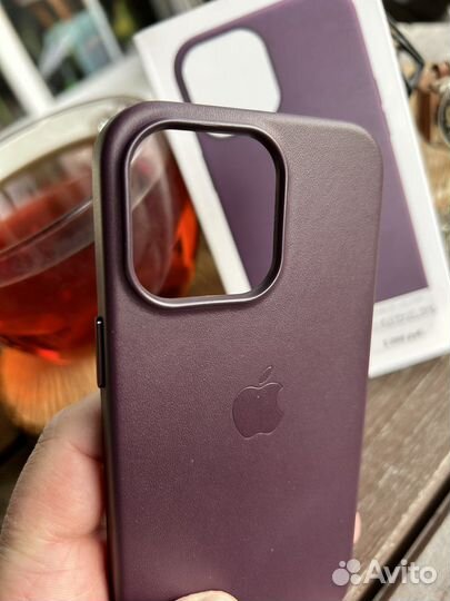 Чехол Кожа iPhone 13 Pro Max Фиолетовый