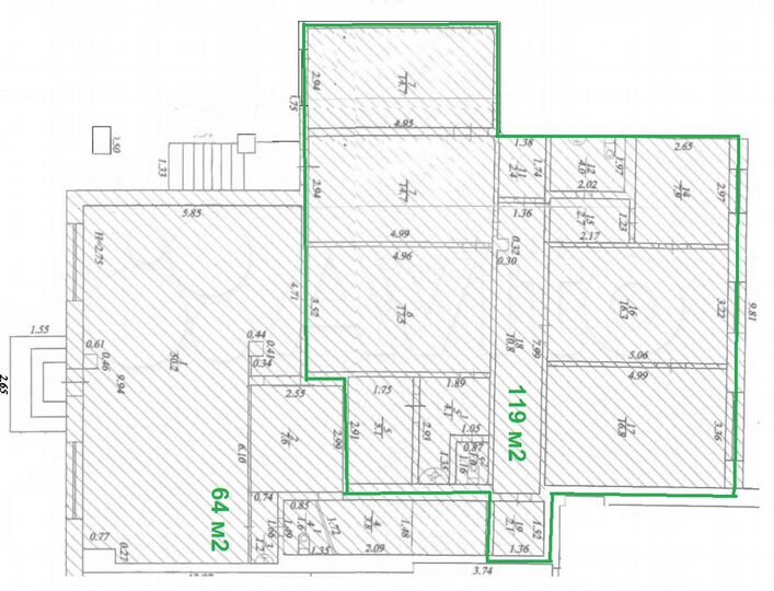 Помещение свободного назначения, 120 м²