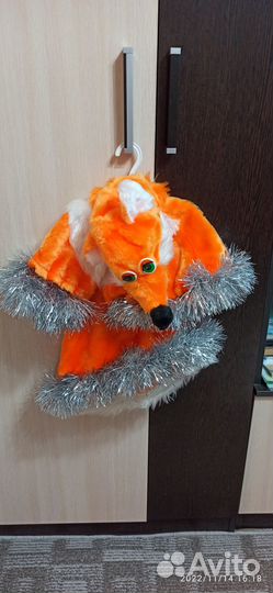 Новогодний костюм для девочки лисичка