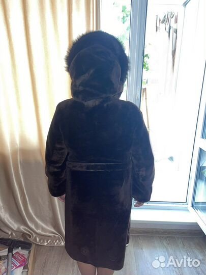 Шуба мутон, енот 46-48