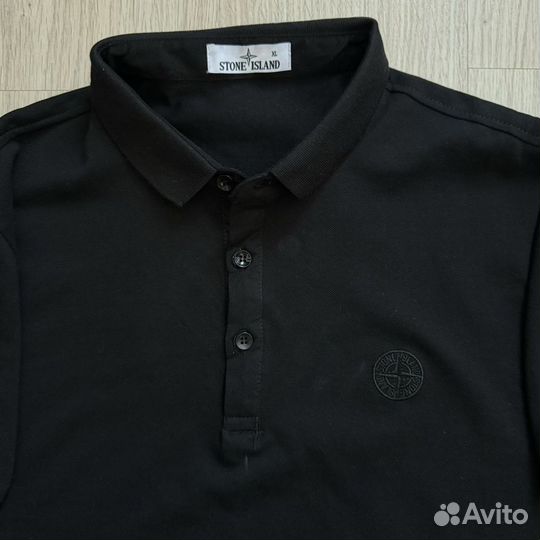 Polo Stone island 46-56 поло черная