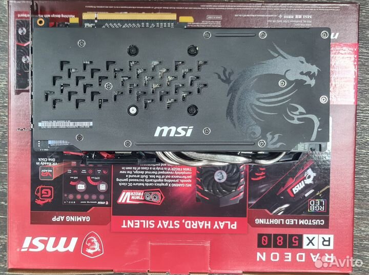 Видеокарта MSI Radeon RX580 Gaming X 4gb