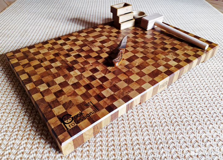 Торцевая доска с гравировкой