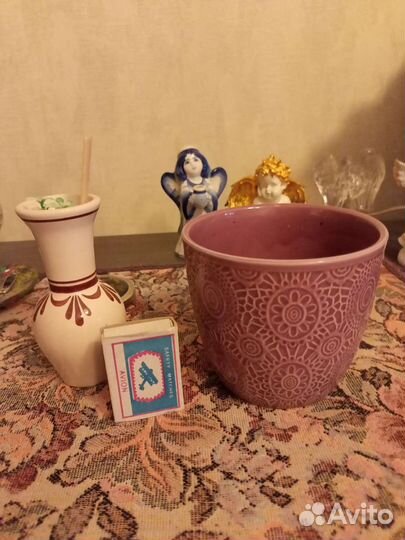 Горшок для цветов керамика маленький