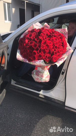 Цветы, букеты, 101 роза