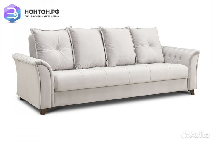 Диван книжка Ирис светло-серый