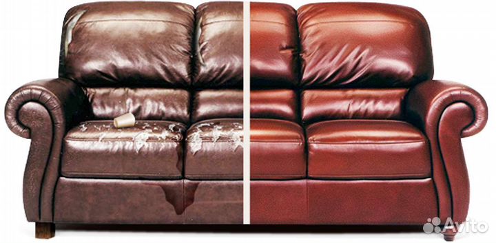 Перетяжка мягкой мебели на дому заказчика