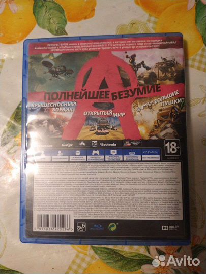 Игра для приставки ps4. Rage 2