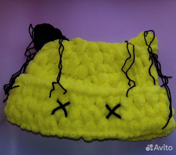 Шапка балаклава с ушками