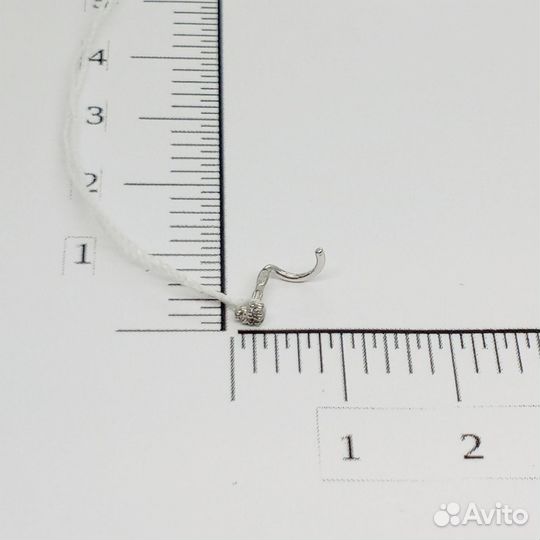 Золотой пирсинг с бриллиантом