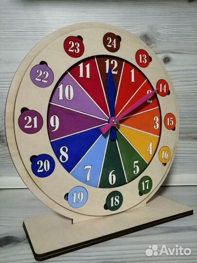 Часы детские из дерева