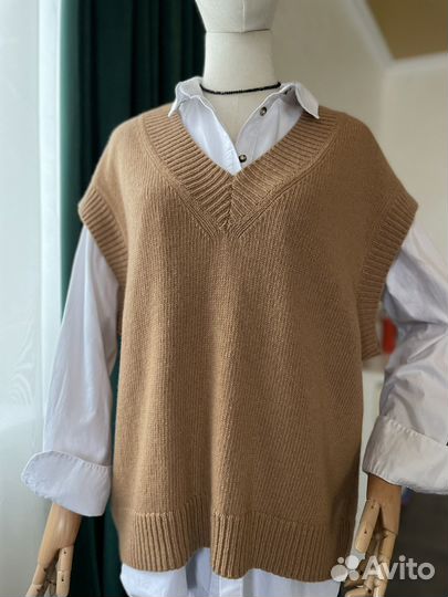 Жилет из мериносовой шерсти