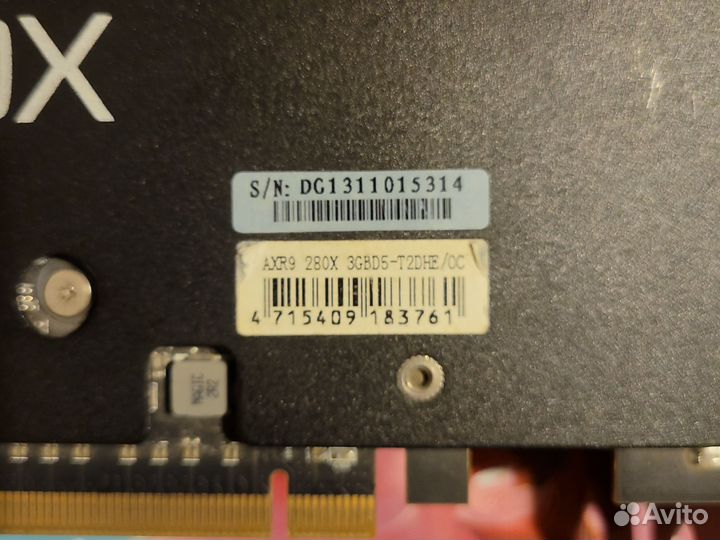 Видеокарта r9 280x 3gb