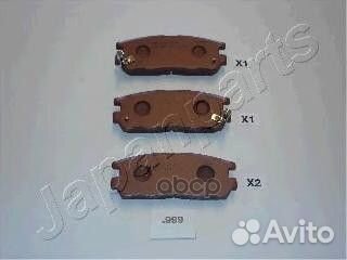 Колодки задн.диск.Isuzu Trooper UBS55 2 8TD/3 1