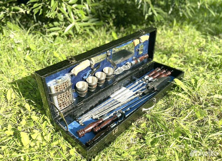 Мужской подарочный набор с шампурами