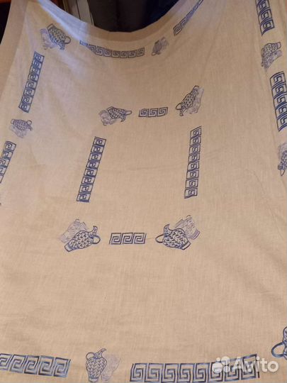 Скатерть льняная на большой стол