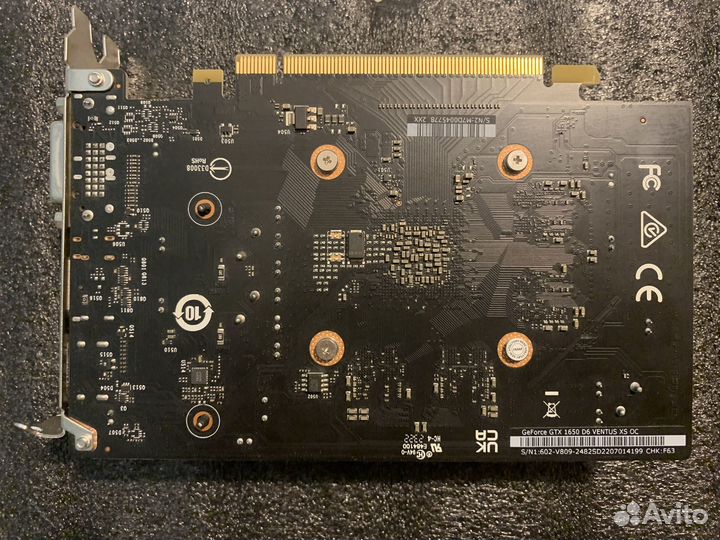 Видеокарта geforce gtx 1650 D6 ventus XS OC 4GB