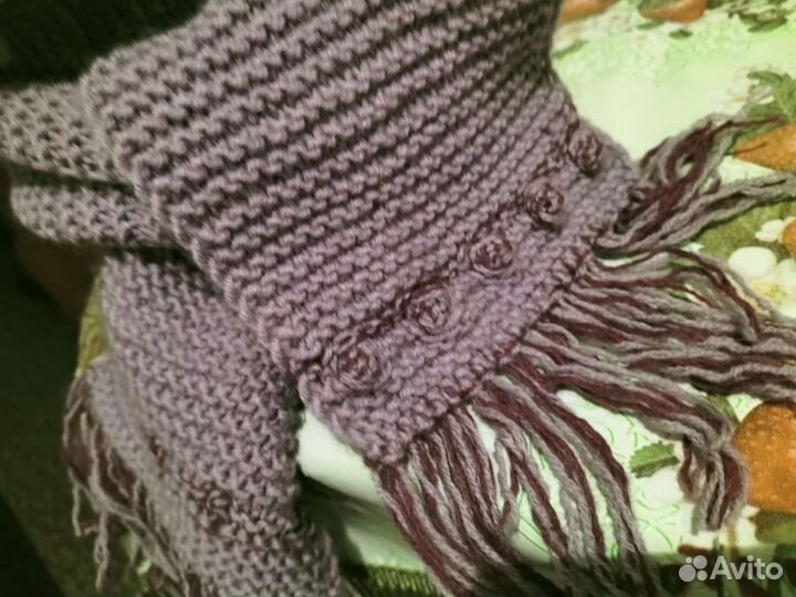 Шапка +шарф женский