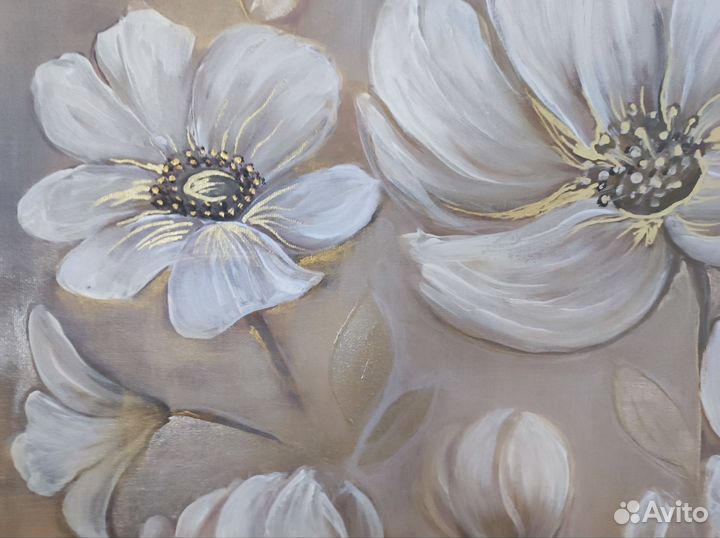 Картина акрилом на холсте 