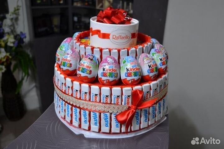 Торт из конфет, пива и т.д