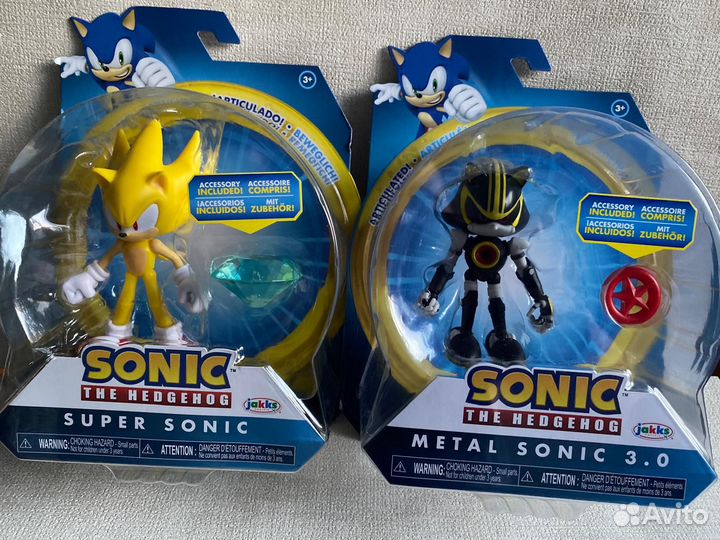 Фигурка Супер Соник и Metal Sonic Ёж - 2 шт