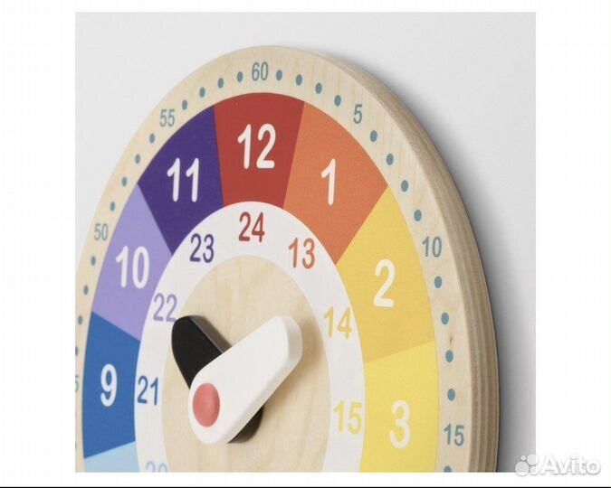 Часы обучающие Икеа Ундерхолла детские