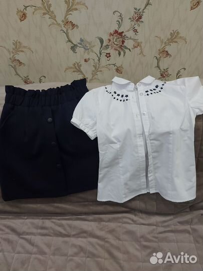 Вещи пакетом 19 шт для девочки 134-146