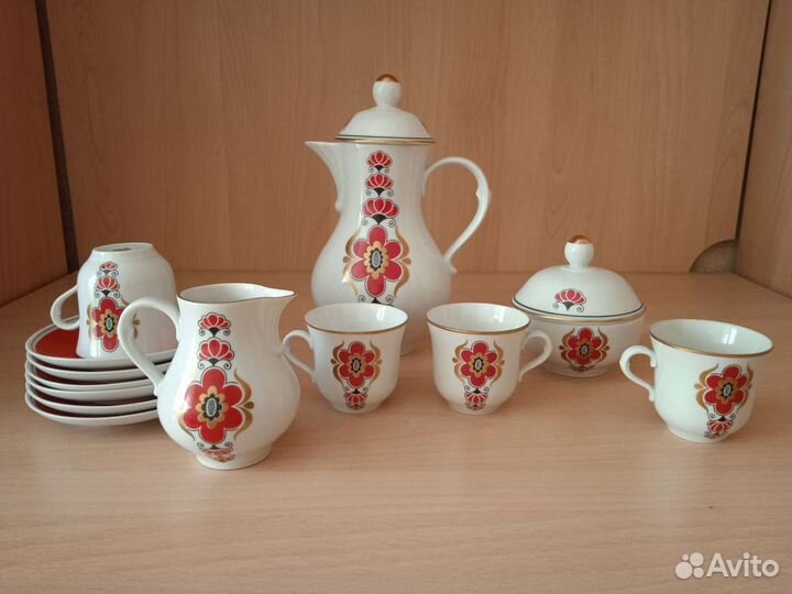 Сервиз чайный гдр Фрайбергер, винтаж