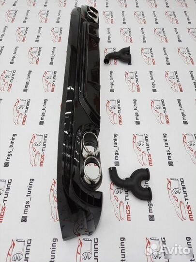 Диффузор с насадками на Q5 16-н.в стиль SQ5 Chrome