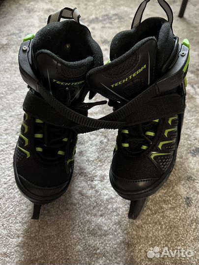 Коньки tech team 29-32 раздвижные