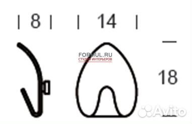 223963 Вешалка Tonin Casa IVY T/7418