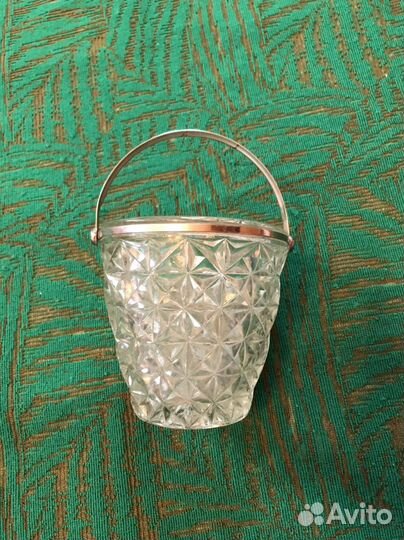 Ведерко для льда хрустальное СССР