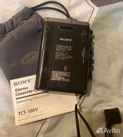 Кассетный плеер-диктофон Sony TCS-580V