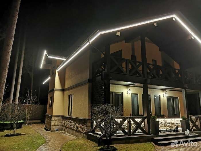 Световое украшение домов