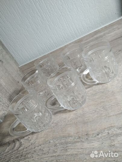 Кружки СССР стекло 6 шт