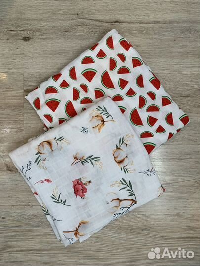 Муслиновые пеленки новые