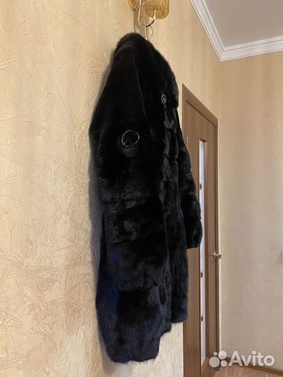 Шуба норковая с капюшоном 42-44