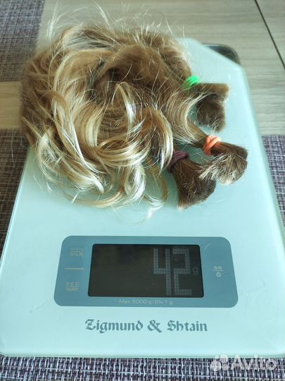 Волосы детские натуральные срез