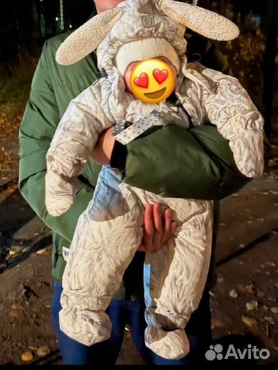 Комбинезон демисезонный crockid 68 74 и шапка