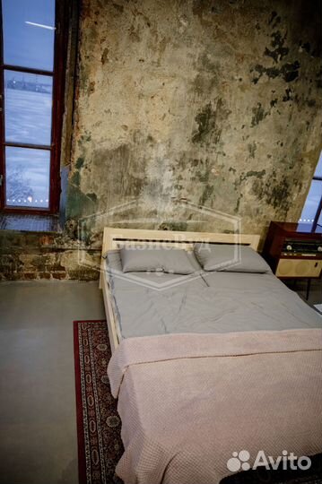 Кровать из массива / Кровать двуспальная / Кровать